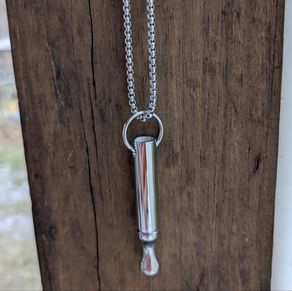 Unisex Stainless Calm Breathing Necklace - Picture 6 of 16